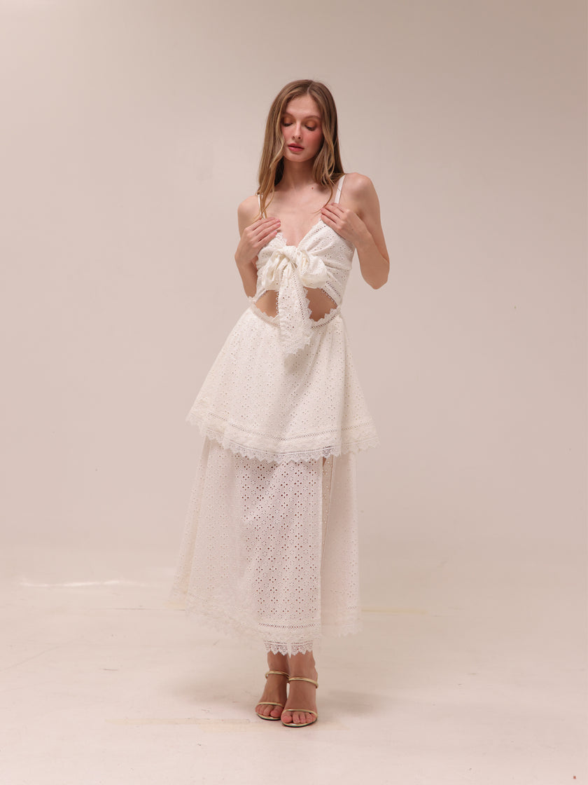 Panna Cotta Maxi Dress in White