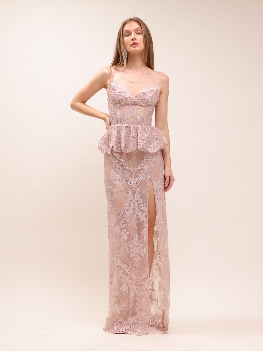 Ophilia Dress in Hushed Violet