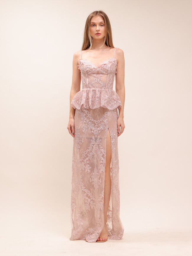Ophilia Dress in Hushed Violet
