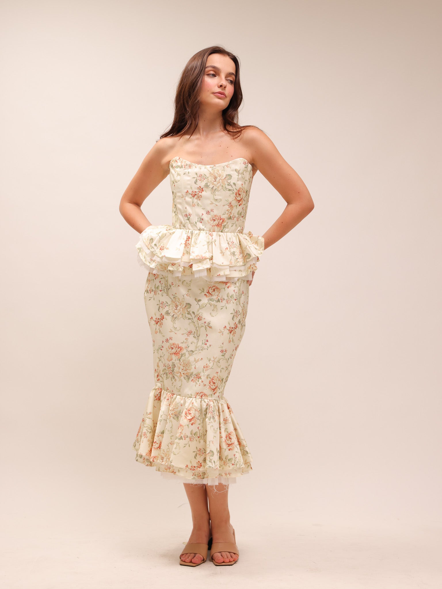 Marie Top & Medici Skirt in Carmel Valley Rose