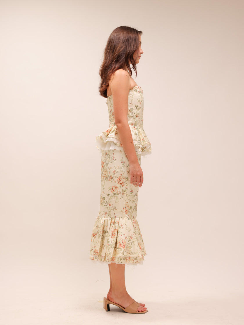 Marie Top & Medici Skirt in Carmel Valley Rose