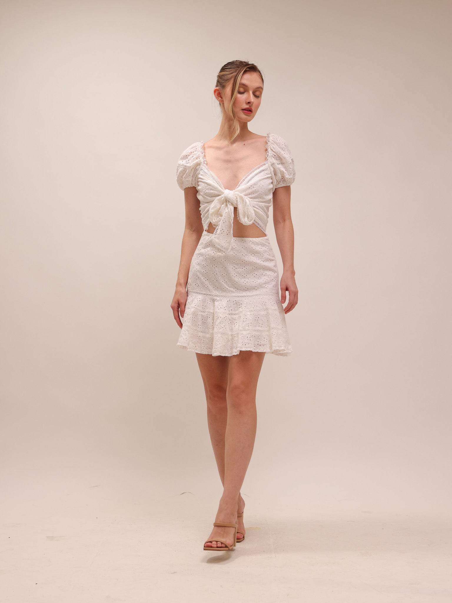 White Eyelet Dress