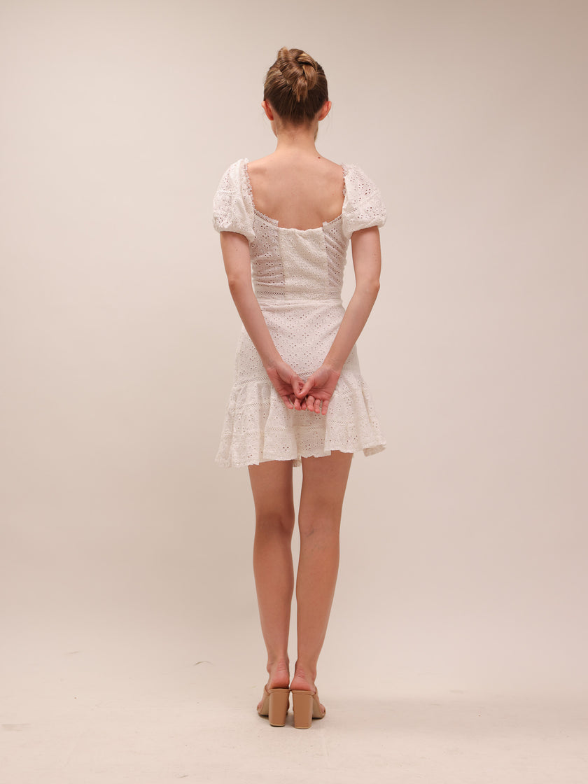 White Eyelet Dress