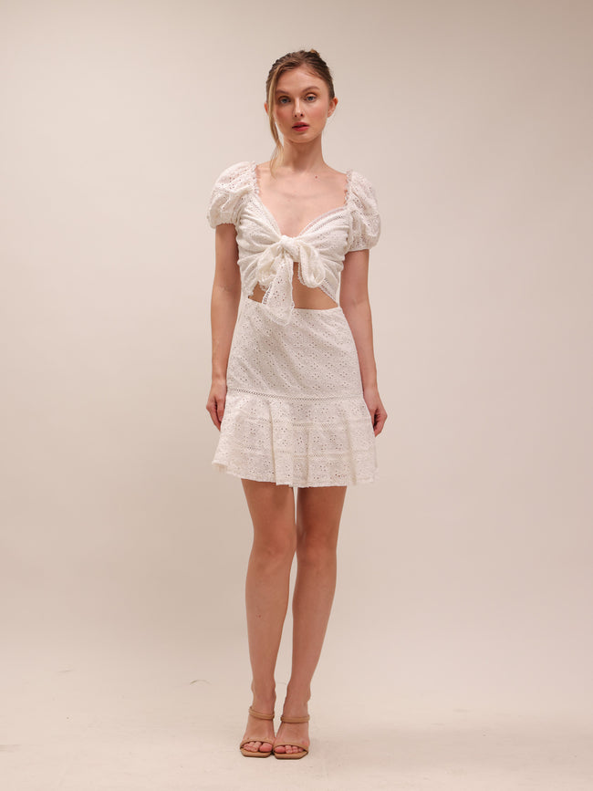 White Eyelet Dress