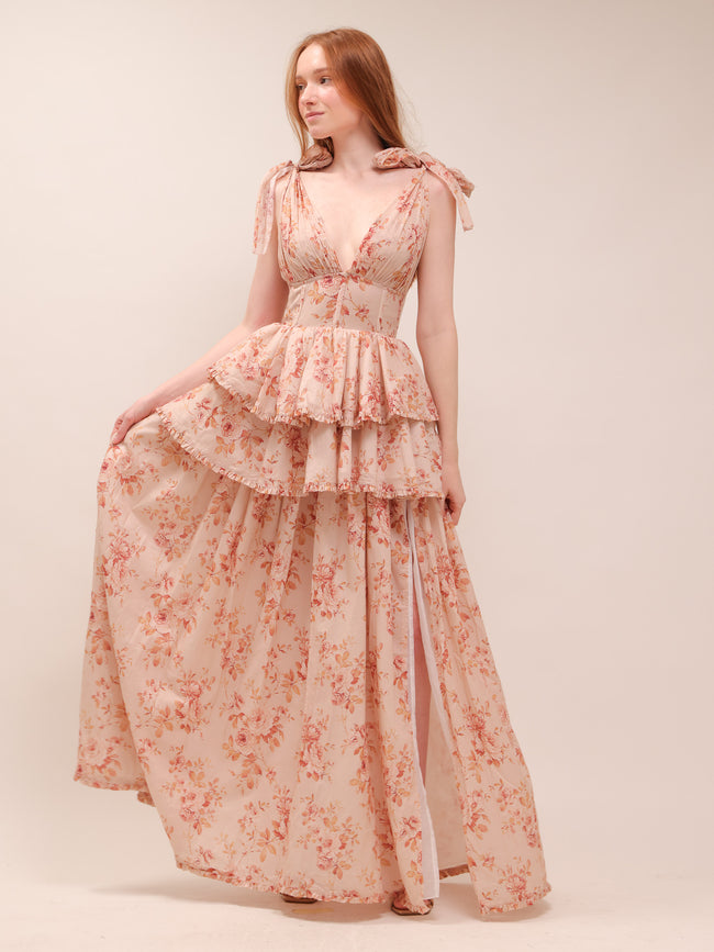 The Maile Dress in Cedar Rose
