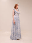 Rosetta Dress in Blue Tapestry Rose