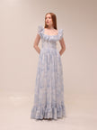 Rosetta Dress in Blue Tapestry Rose