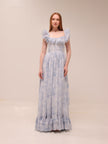 Rosetta Dress in Blue Tapestry Rose