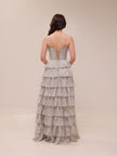 The Josephine Dress in Victorian Blue Roses