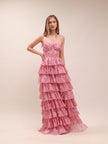 The Josephine Dress in Pink Peony