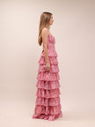 The Josephine Dress in Pink Peony