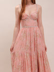 The Gwen Dress in Light Pink Tapestry Rose