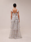 The Jolie Dress in Victorian Blue Roses