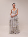 The Jolie Dress in Victorian Blue Roses