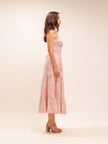 The Lorenza Dress in Light Pink Tapestry Rose