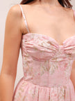 The Lorenza Dress in Light Pink Tapestry Rose