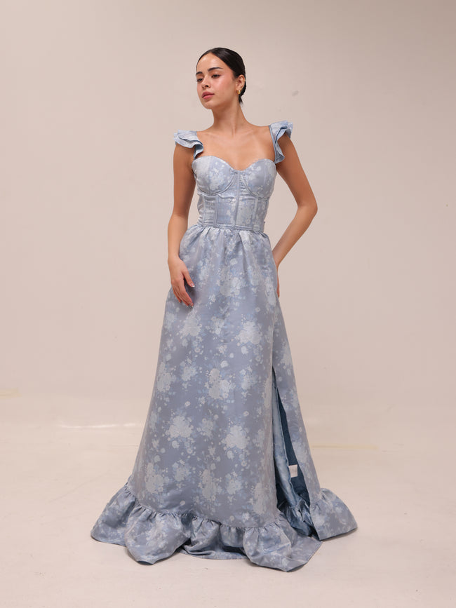 The Veronica in Denim Blue Windsor