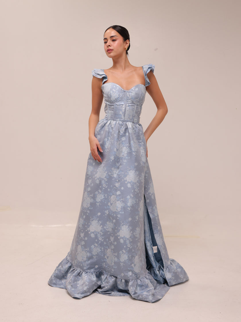 The Veronica in Denim Blue Windsor