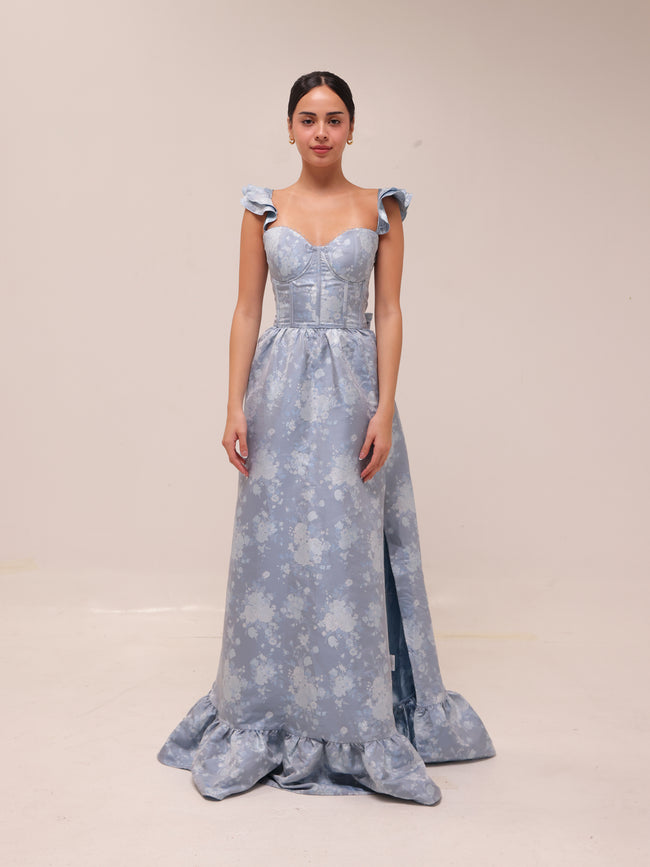 The Veronica in Denim Blue Windsor