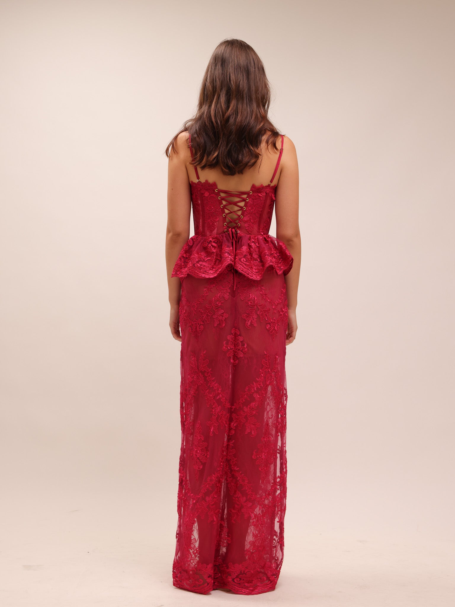 Ophilia Lace Corset in Vivacious