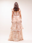 The Jolie Dress in Peach Tapestry
