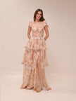 The Jolie Dress in Peach Tapestry