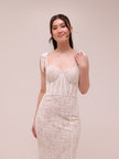 The Romanza Dress in White Chantilly Lace