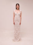 The Romanza Dress in White Chantilly Lace