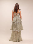 The Jolie Dress in Sage Tapestry