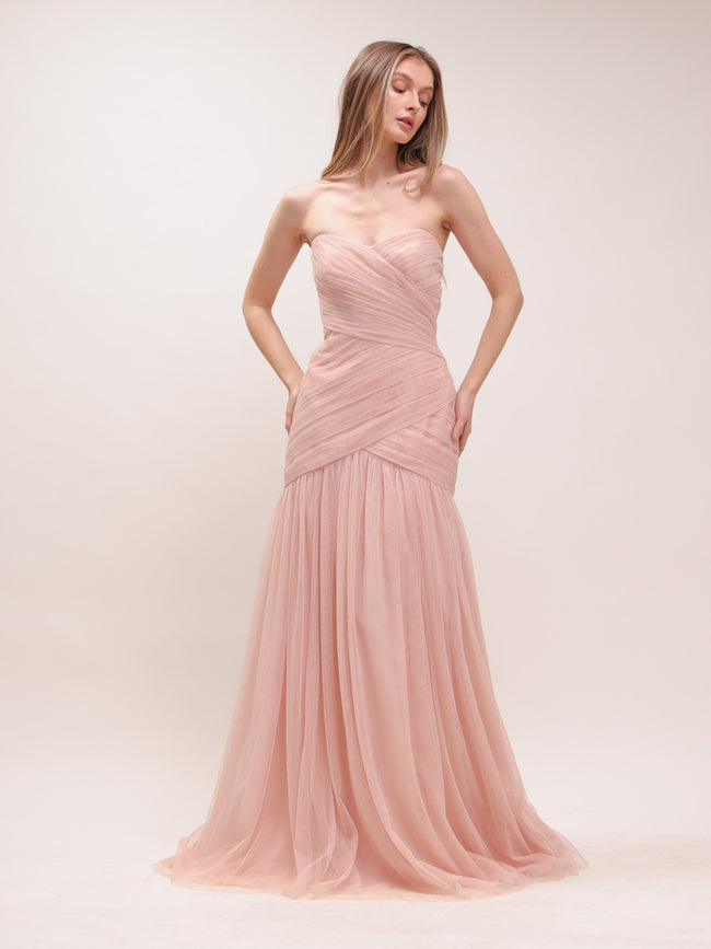 Sweetheart Pleated Dress