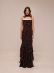 Jodie Polka Dot Chiffon Mermaid Dress