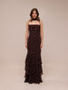 Jodie Polka Dot Chiffon Mermaid Dress