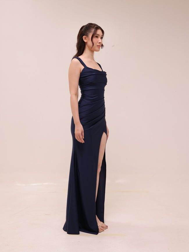 Kaitlin Low Back Slit Mermaid Dress