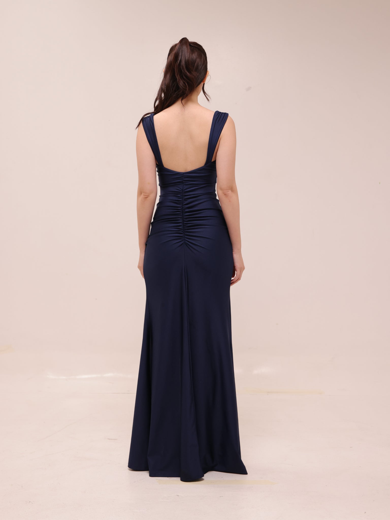 Kaitlin Low Back Slit Mermaid Dress