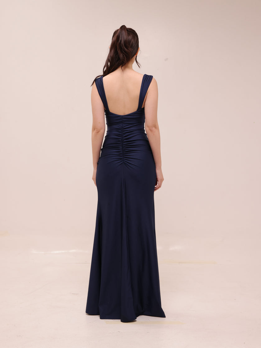 Kaitlin Low Back Slit Mermaid Dress