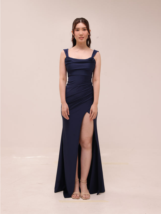 Kaitlin Low Back Slit Mermaid Dress