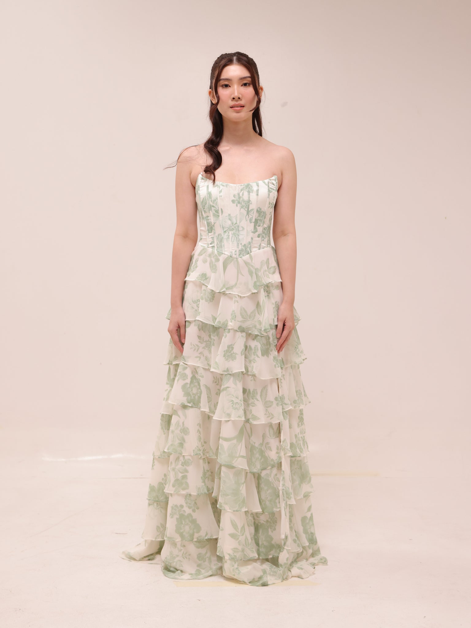 Lilyana Flora Chiffon Dress