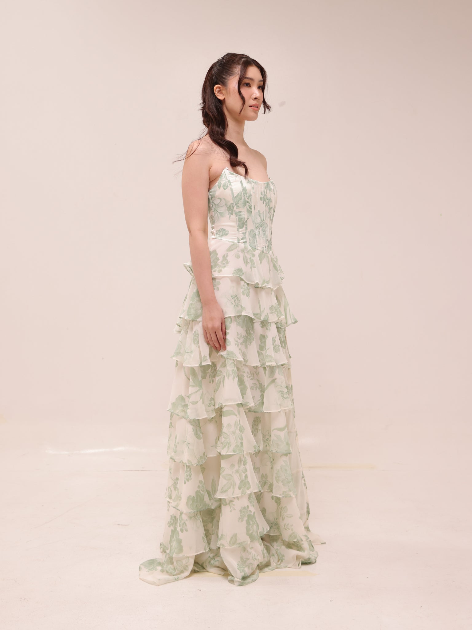 Lilyana Flora Chiffon Dress