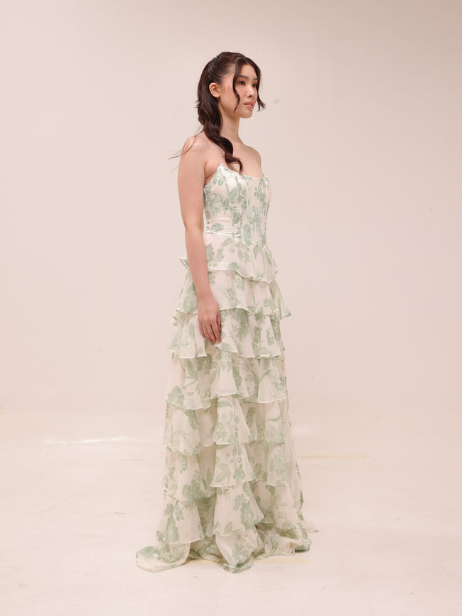 Lilyana Flora Chiffon Dress