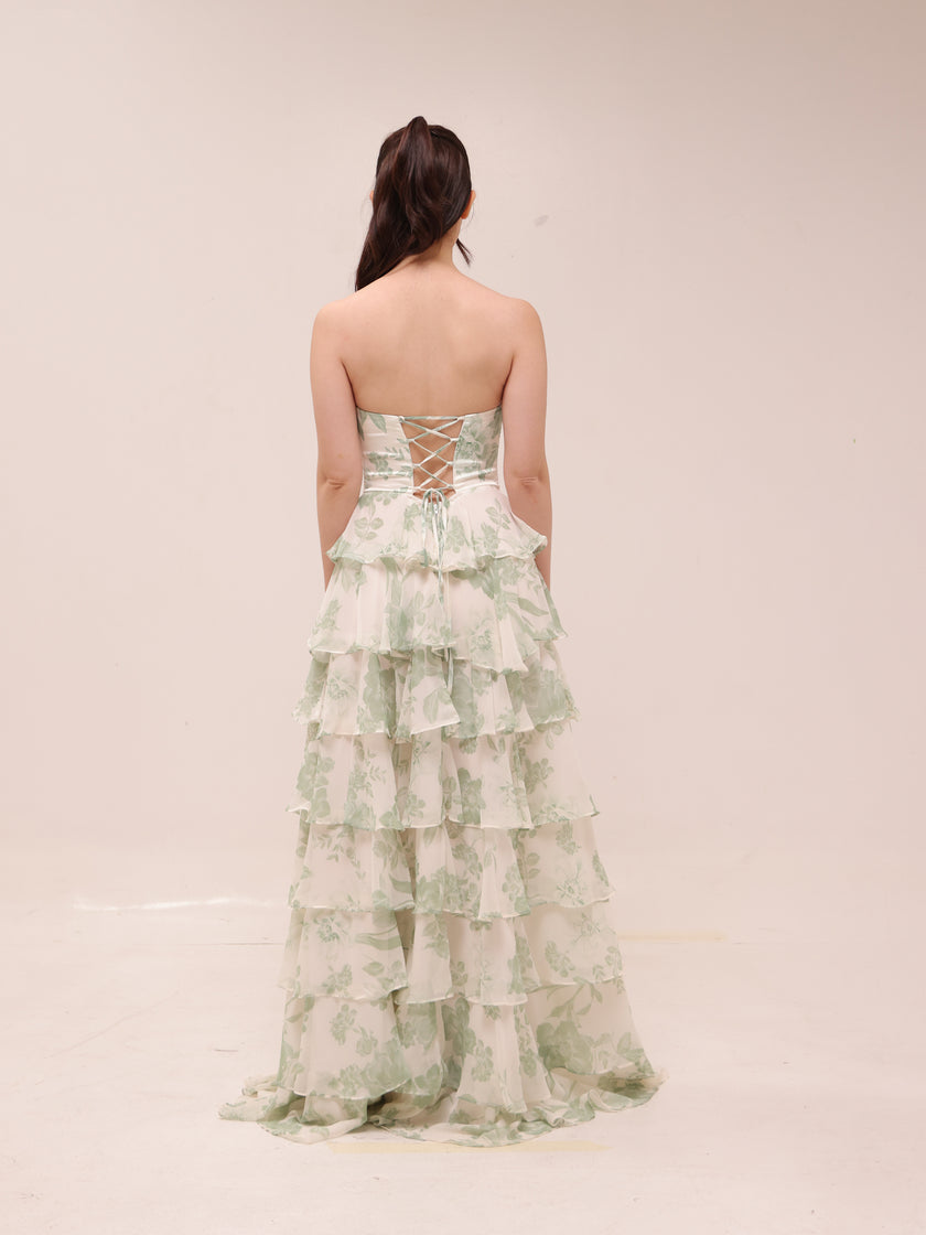 Lilyana Flora Chiffon Dress