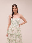 Lilyana Flora Chiffon Dress