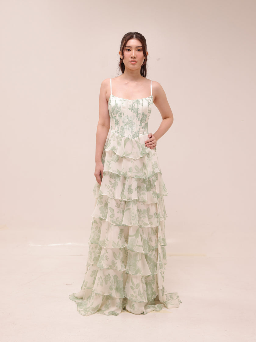 Lilyana Flora Chiffon Dress