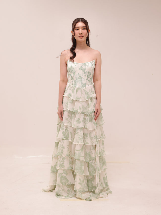 Lilyana Flora Chiffon Dress