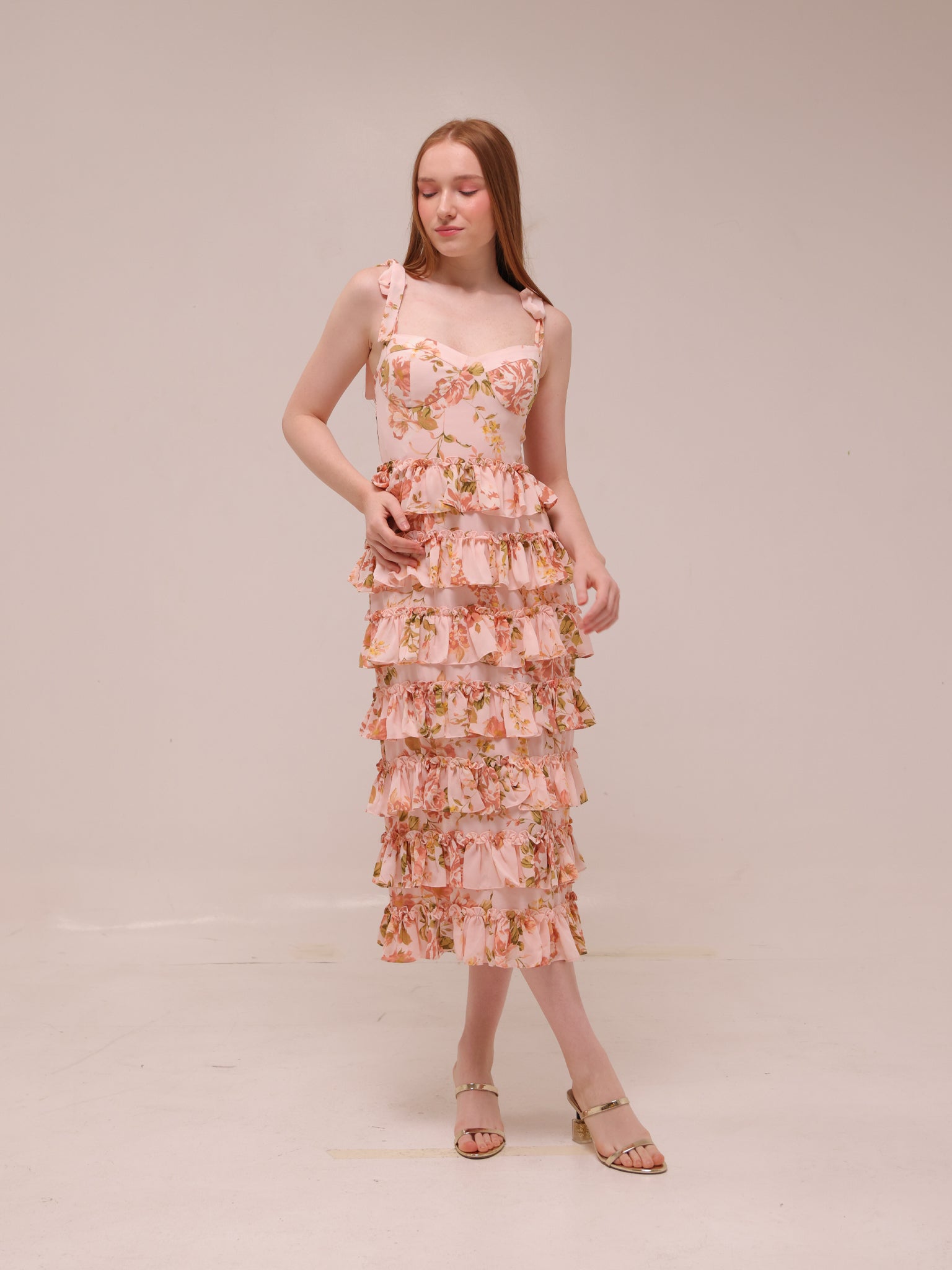 The Masie Floral Midi Dress