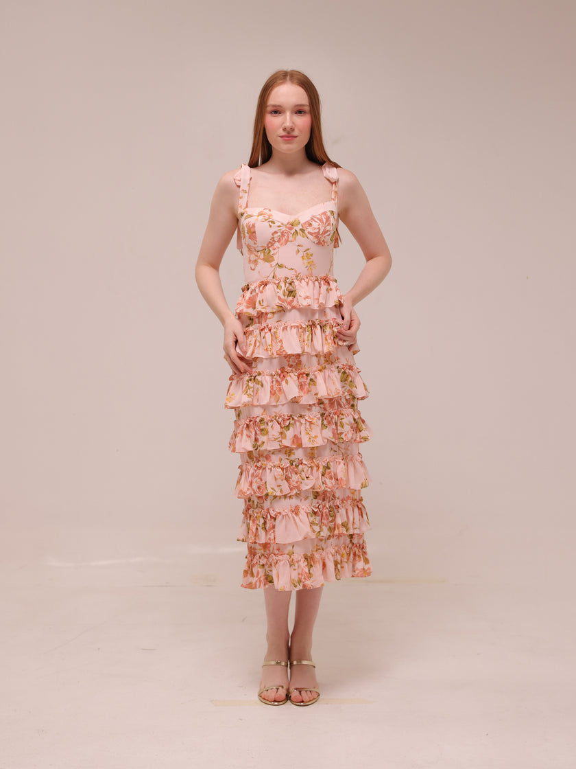 The Masie Floral Midi Dress