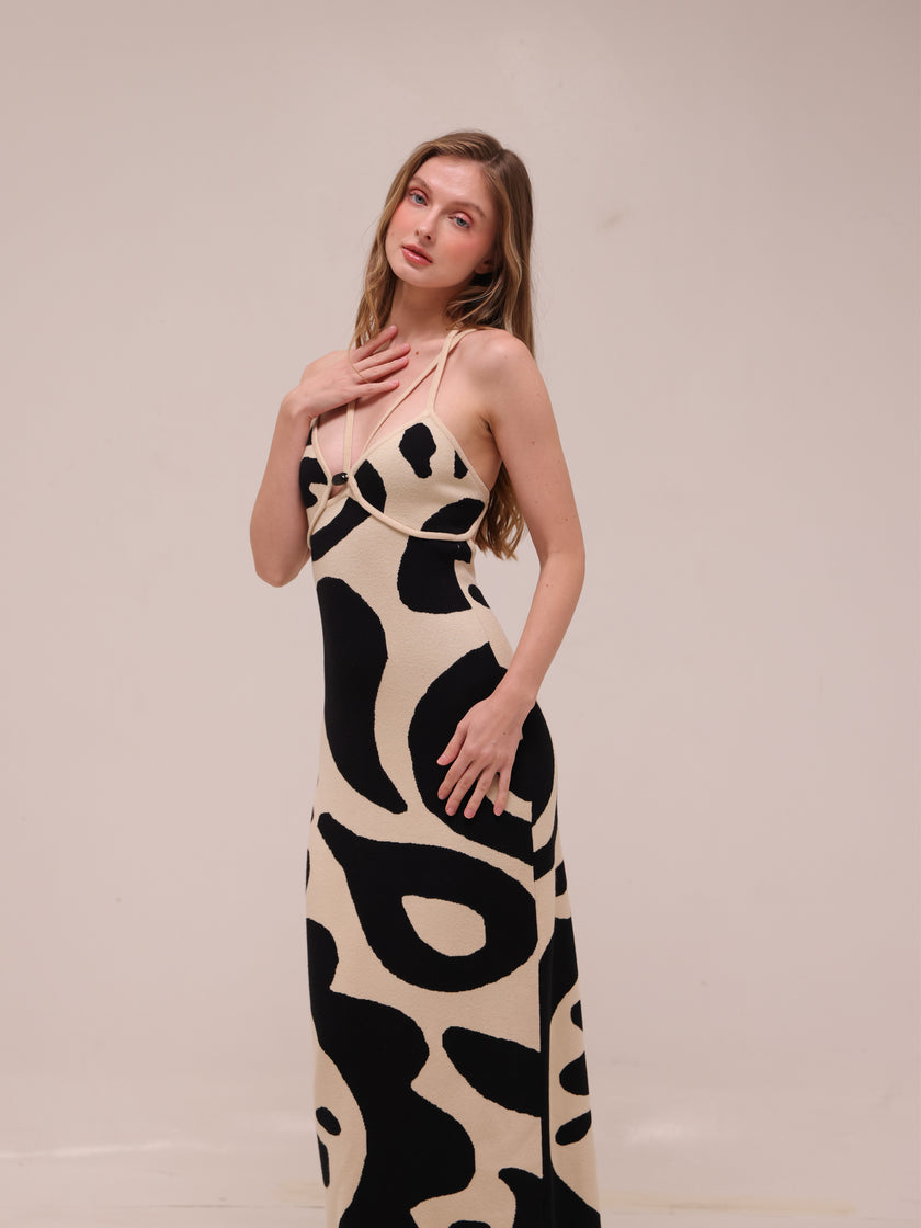 Noemi Sleeveless V-Neck Maxi Dress