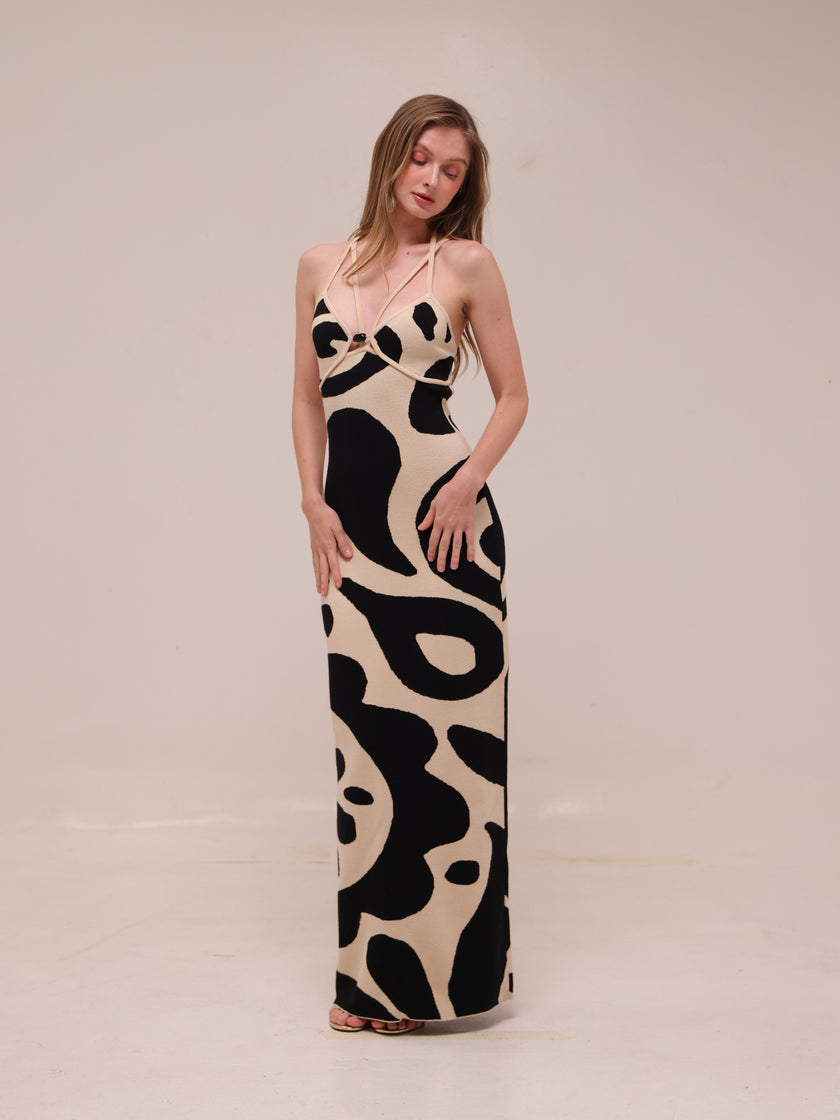 Noemi Sleeveless V-Neck Maxi Dress