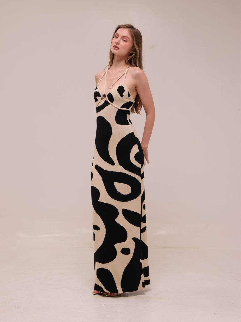 Noemi Sleeveless V-Neck Maxi Dress