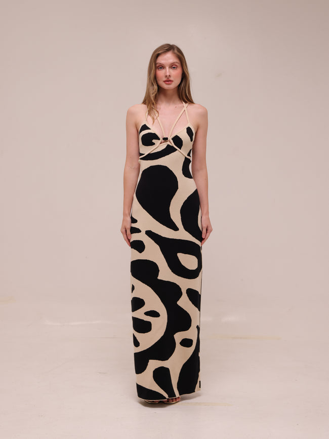Noemi Sleeveless V-Neck Maxi Dress