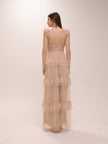 Gillian Sleeveless Ruffled A-Line Tulle Formal Dress
